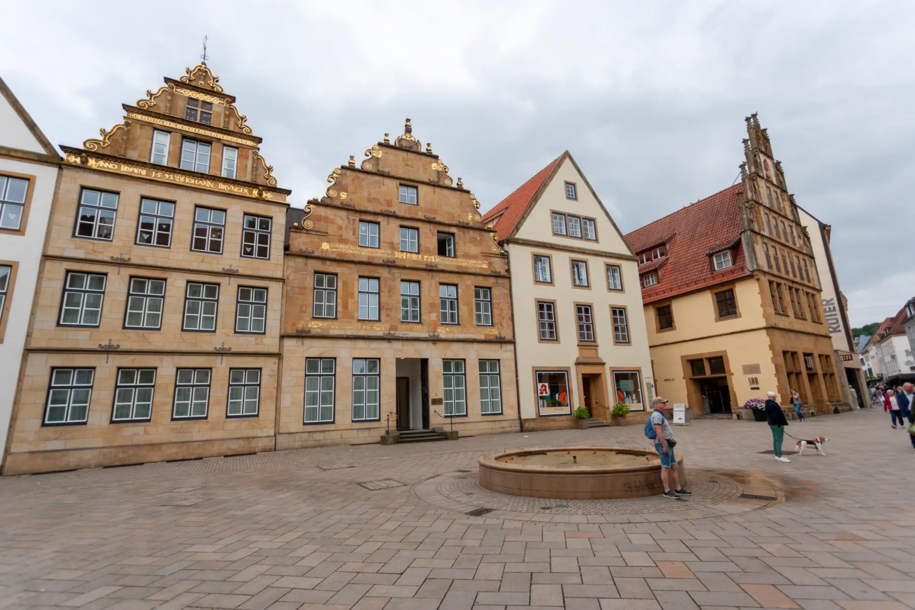 Der Alte Markt in Bielefeld mit seinen Renaissance-Giebeln